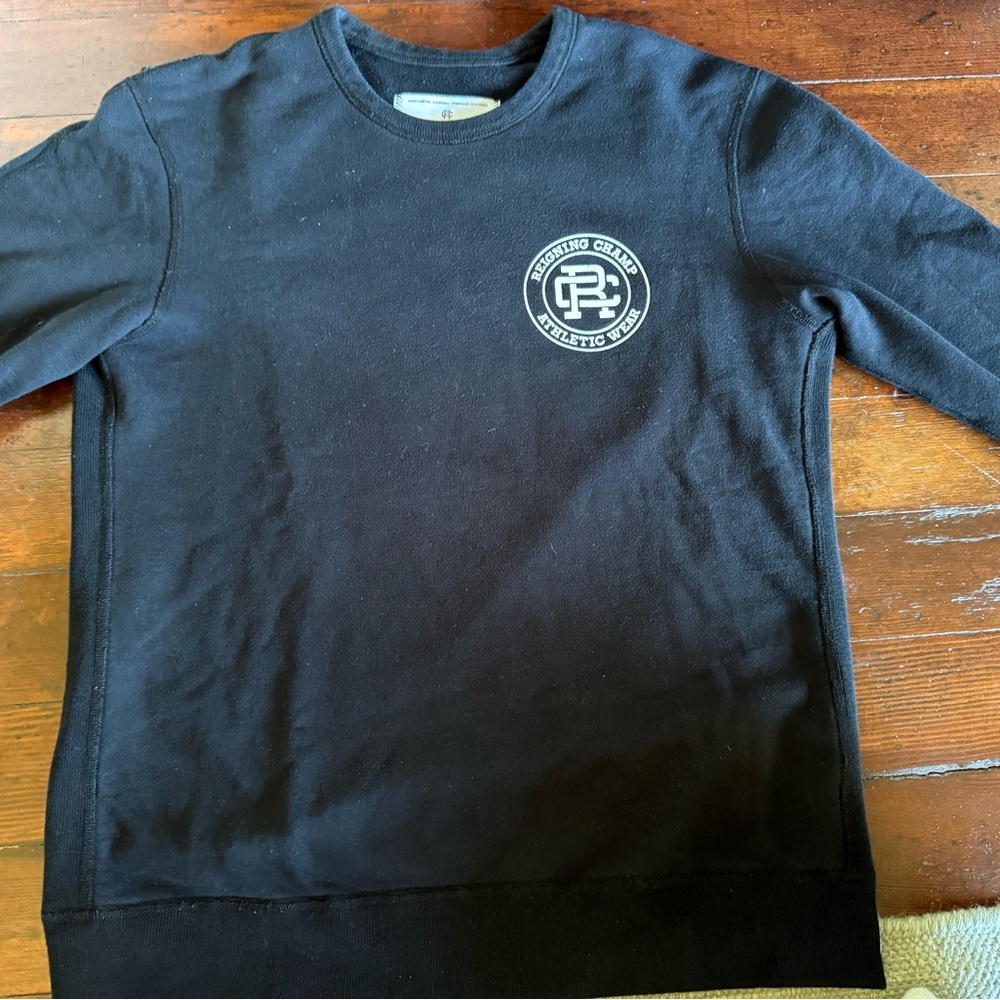 Reigning Champ Black Crewneck Sweater